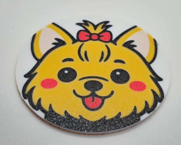 Cartoon Dog Coasters 3D Printed