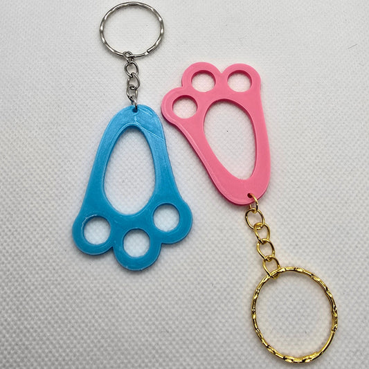 Adorable Bunny Paw Keychain